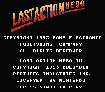 Last Action Hero (USA) screen shot title